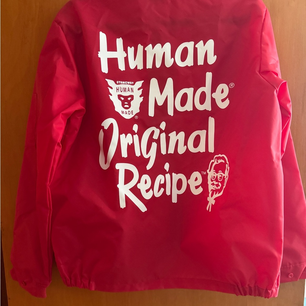 Human Made Red Windbreaker Bold Back Design